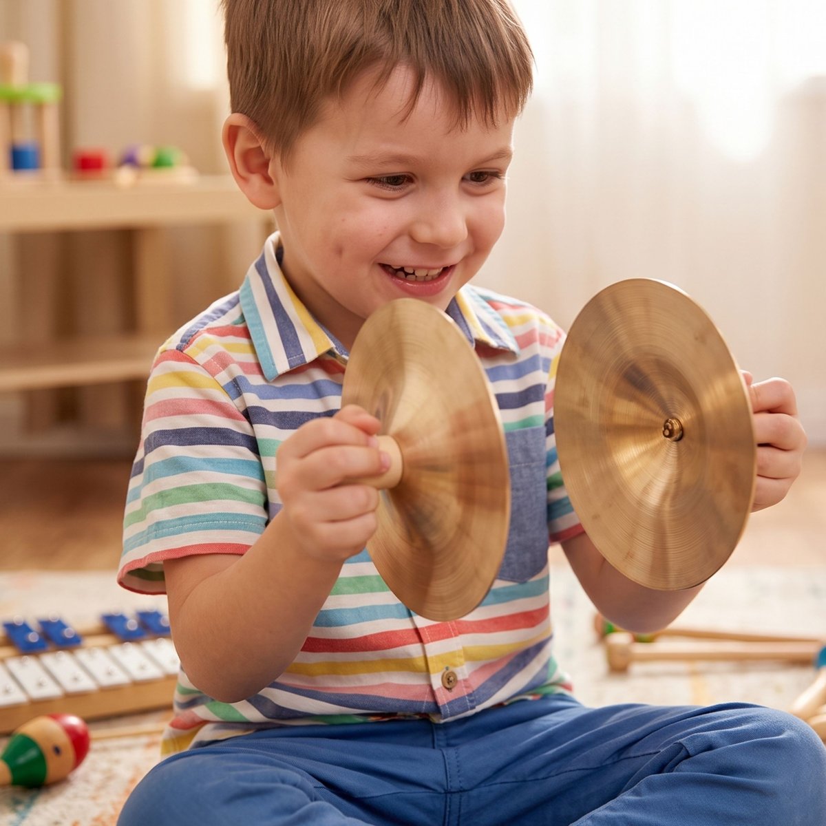CLASSIC WORLD EDU Instrument Muzyczny Talerze (15 cm) dla Dzieci 2 szt.