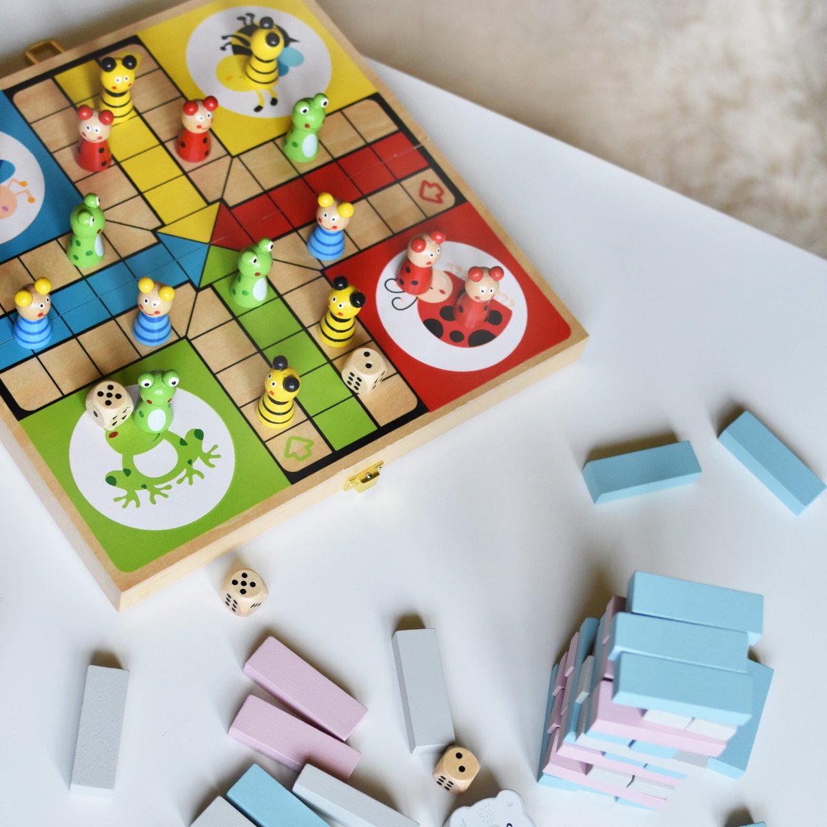 Drewniana Gra Ludo Chińczyk VIGA Toys – zdjęcie 15