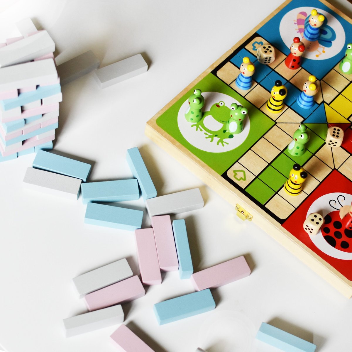 Drewniana Gra Ludo Chińczyk VIGA Toys – zdjęcie 16
