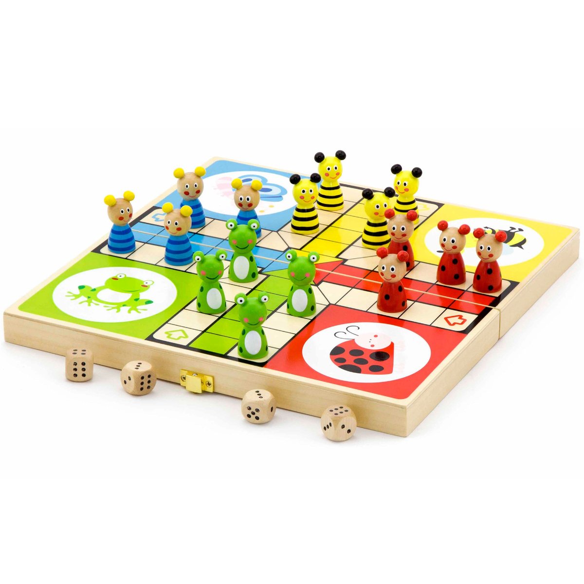 Drewniana Gra Ludo Chińczyk VIGA Toys – zdjęcie 20
