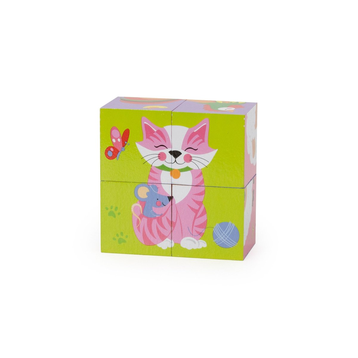 Drewniana Układanka Farma Puzzle 4 Klocki VIGA – zdjęcie 14