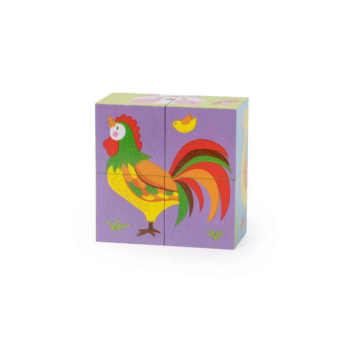 Drewniana Układanka Farma Puzzle 4 Klocki VIGA – zdjęcie 15