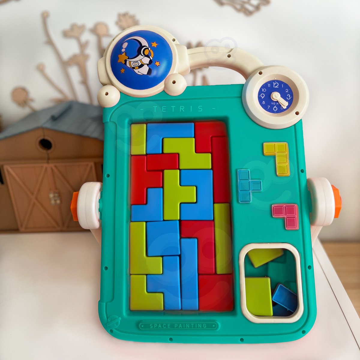 Dwustronna Tablica do Rysowania Gra Tetris 2w1 Turkusowa WOOPIE – zdjęcie 13