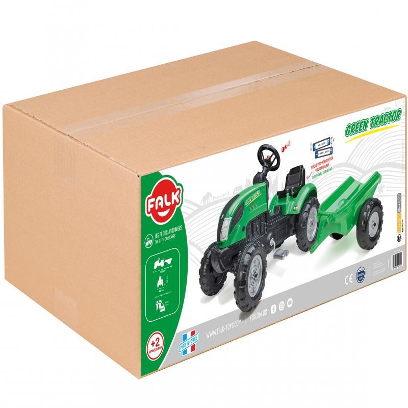 FALK Traktor Zielony na Pedały + Przyczepa i Klakson od 2 Lat. FALK Traktor Zielony na Pedały + Przyczepa i Klakson od 2 Lat.