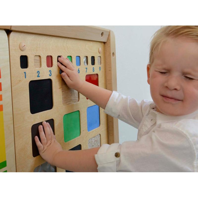 MASTERKIDZ Tablica Edukacyjna Rozpoznawanie Materiałów Zmysł Dotyku