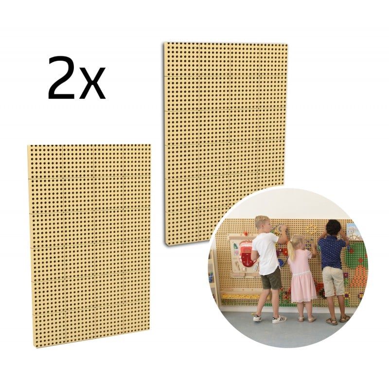 MASTERKIDZ Tablica Naukowa Kreatywna STEM Zestaw 2 Sztuki + Panel Montażowy 120x80cm