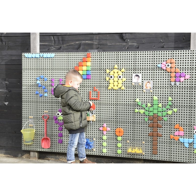 Zestaw Kołeczków w Kształcie Figur Geometrycznych do Tablic STEM 64 szt. MASTERKIDZ