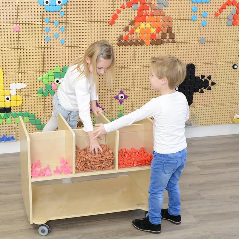MASTERKIDZ Zestaw Kołeczki w kształcie figur geometrycznych 64szt do tablic STEM