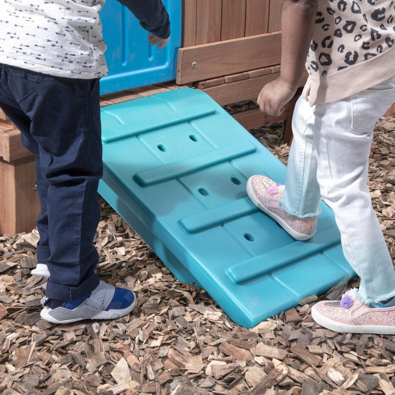 Drewniany Plac Zabaw Adventure z Domkiem, Zjeżdżalnią i Piaskownicą STEP2