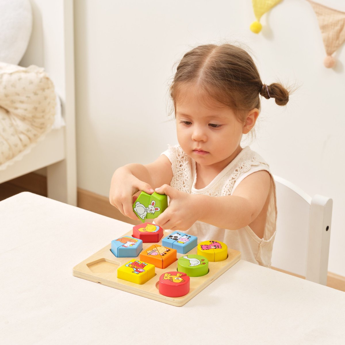 Puzzle Edukacyjne Drewniane Zwierzęta VIGA – zdjęcie 10