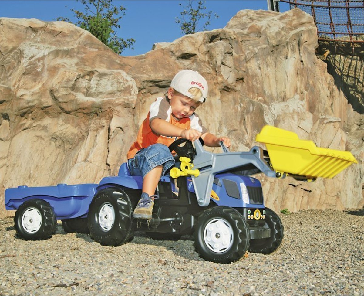 ROLLY TOYS rollyKid Traktor New Holland z Łyżką i Przyczepą