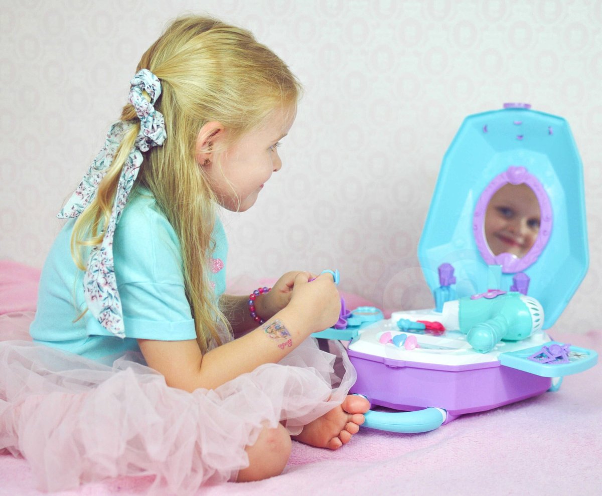 Toaletka dla Dziewczynki 2w1 Salon Piękności w Walizce WOOPIE – zdjęcie 17