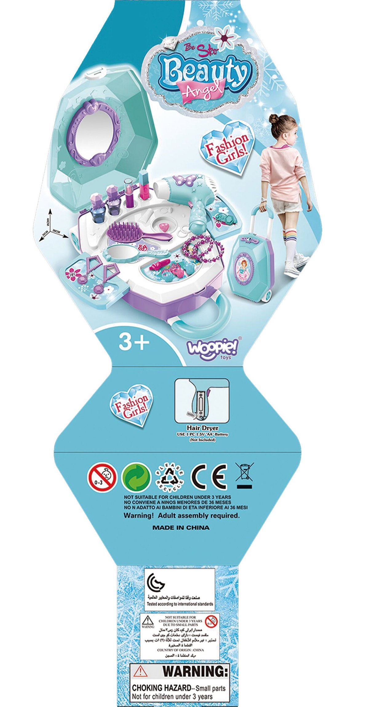 Toaletka dla Dziewczynki 2w1 Salon Piękności w Walizce WOOPIE – zdjęcie 27