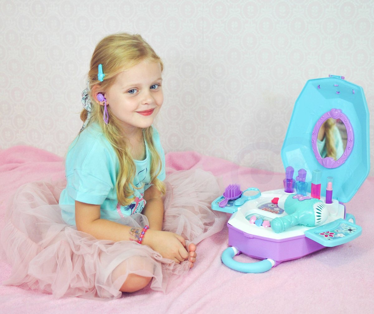 Toaletka dla Dziewczynki 2w1 Salon Piękności w Walizce WOOPIE – zdjęcie 28