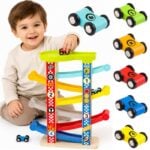 Kolorowa Zjeżdżalnia z Torem dla Samochodów TOOKY TOY