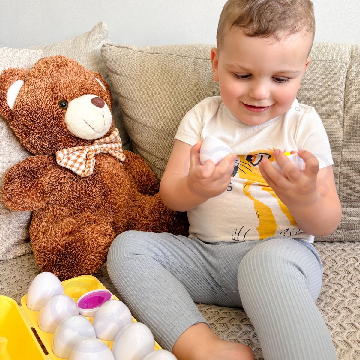 Układanka Jajka Montessori - Dopasuj Kształty i Kolory WOOPIE – zdjęcie 15