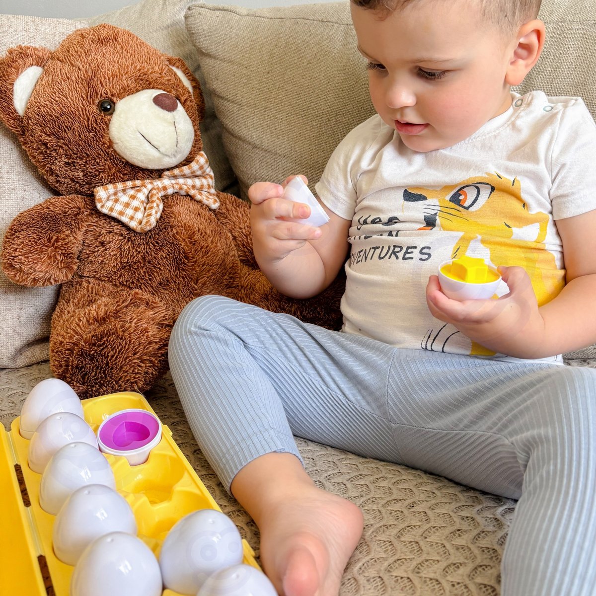 Układanka Jajka Montessori - Dopasuj Kształty i Kolory WOOPIE – zdjęcie 17