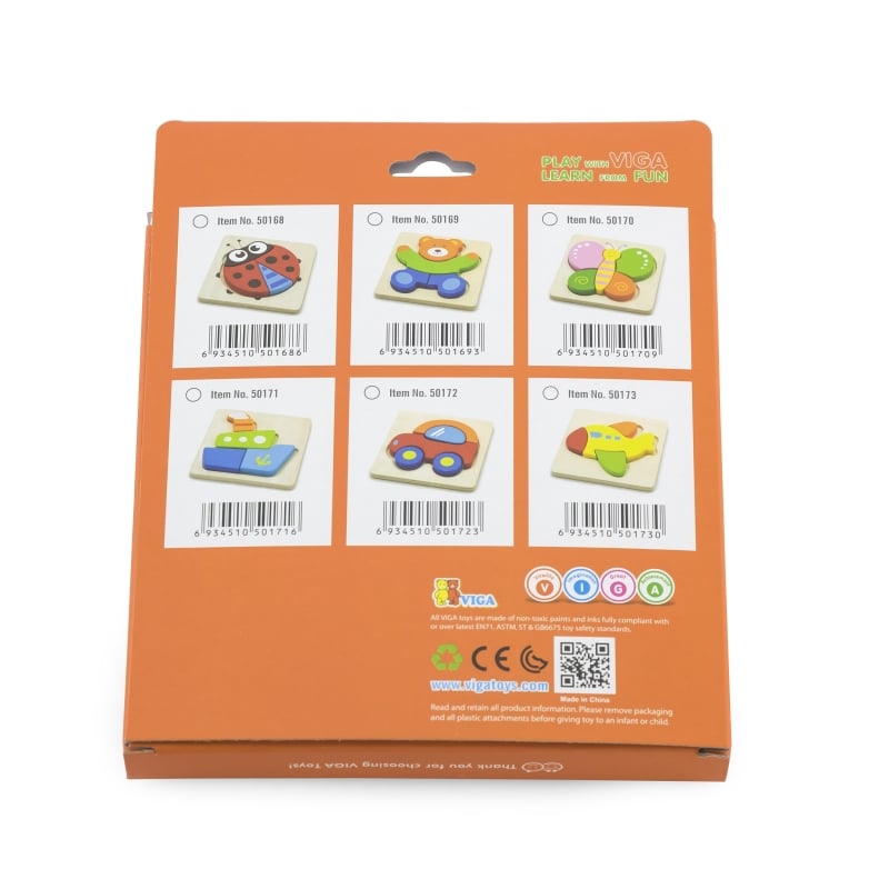 VIGA Pierwsze Drewniane Puzzle Maluszka Miś
