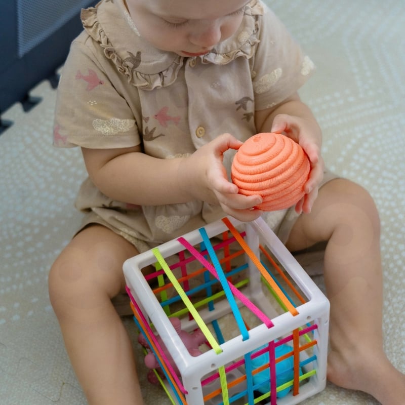 WOOPIE BABY Elastyczna Kostka Sensoryczna Sorter dla Dzieci Zwariowane Kształty 5 el.