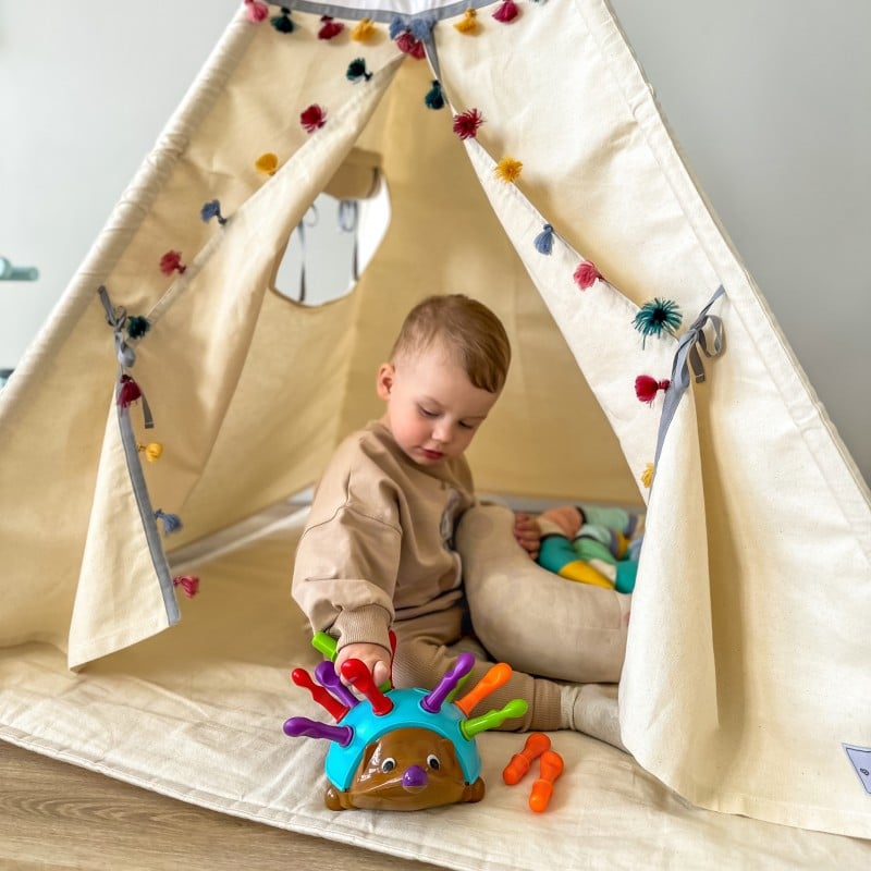 WOOPIE Gra Zręcznościowa Jeżyk Sorter Montessori Nauka Liczb i Kolorów 4w1