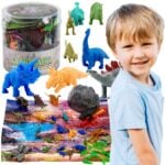 woopie zestaw figurki dinozaury duze zwierzeta mata pojemnik xxl 34 szt