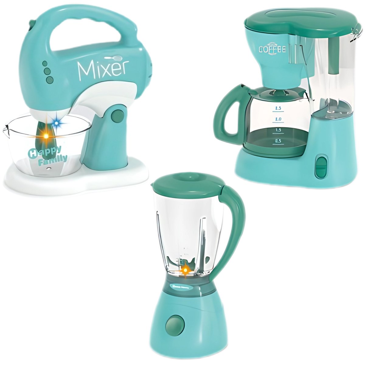Zestaw AGD dla Dzieci 3w1 Mikser Blender Robot Kuchenny WOOPIE – zdjęcie 17