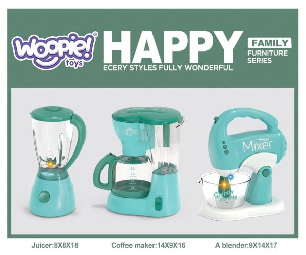 Zestaw AGD dla Dzieci 3w1 Mikser Blender Robot Kuchenny WOOPIE – zdjęcie 19