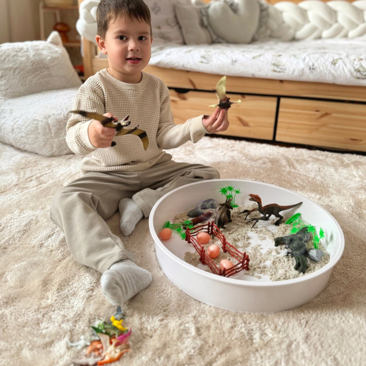 Zestaw Figurki Dinozaury 40 el. WOOPIE