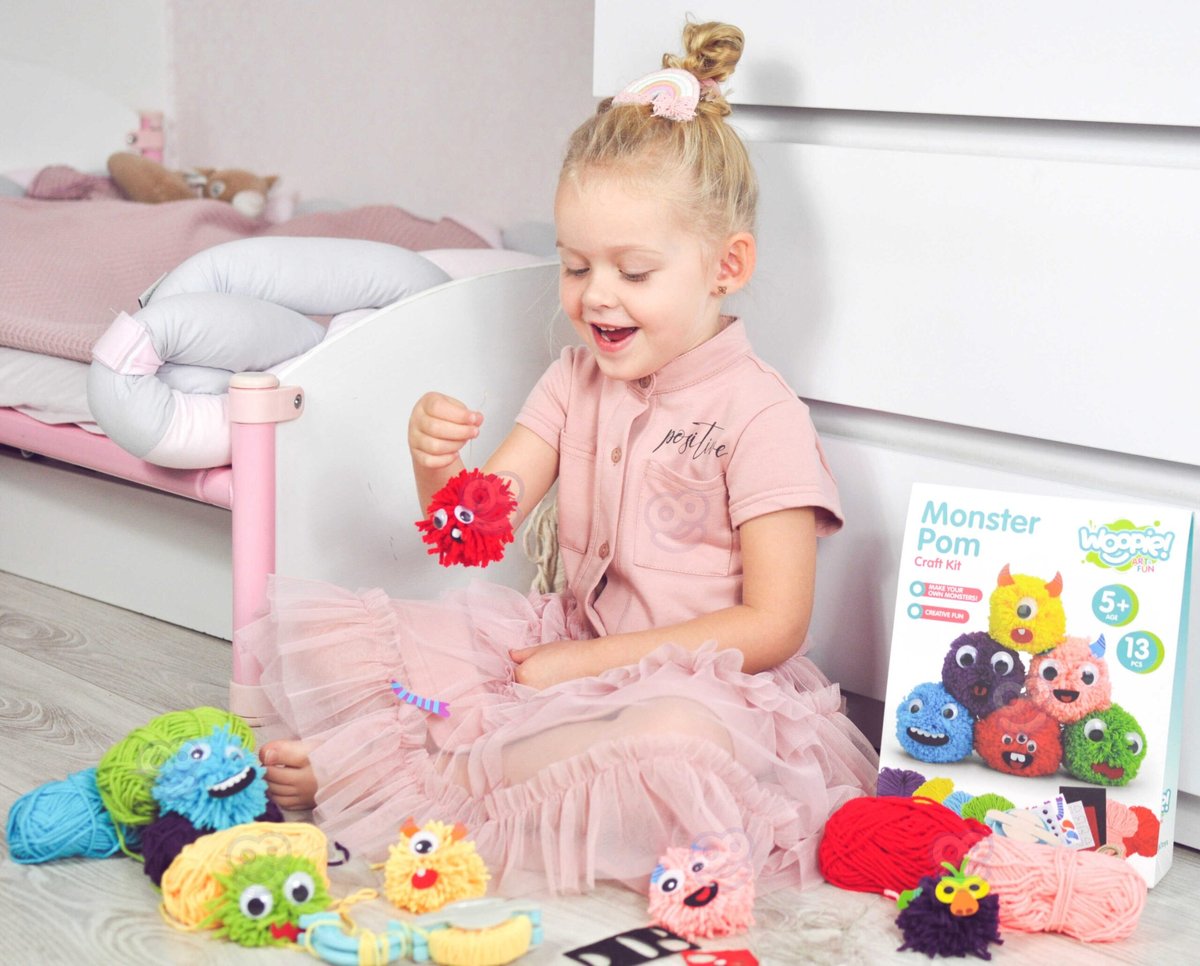Zestaw Kreatywny Zrób Potworka Monster Pom WOOPIE ART&FUN – zdjęcie 17
