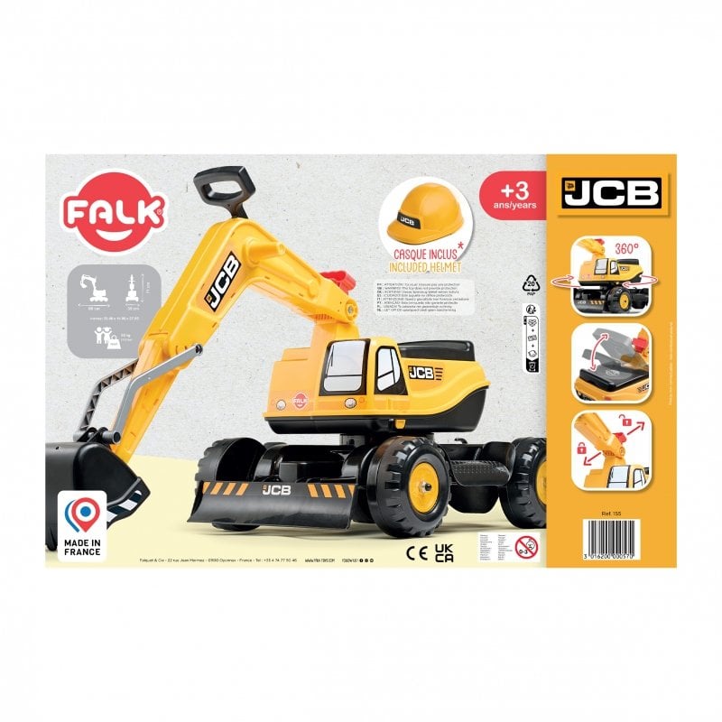 Falk Koparka Jcb Digger Obrotowa Zolta Ruchoma Lyzka Od 3 Lat 9