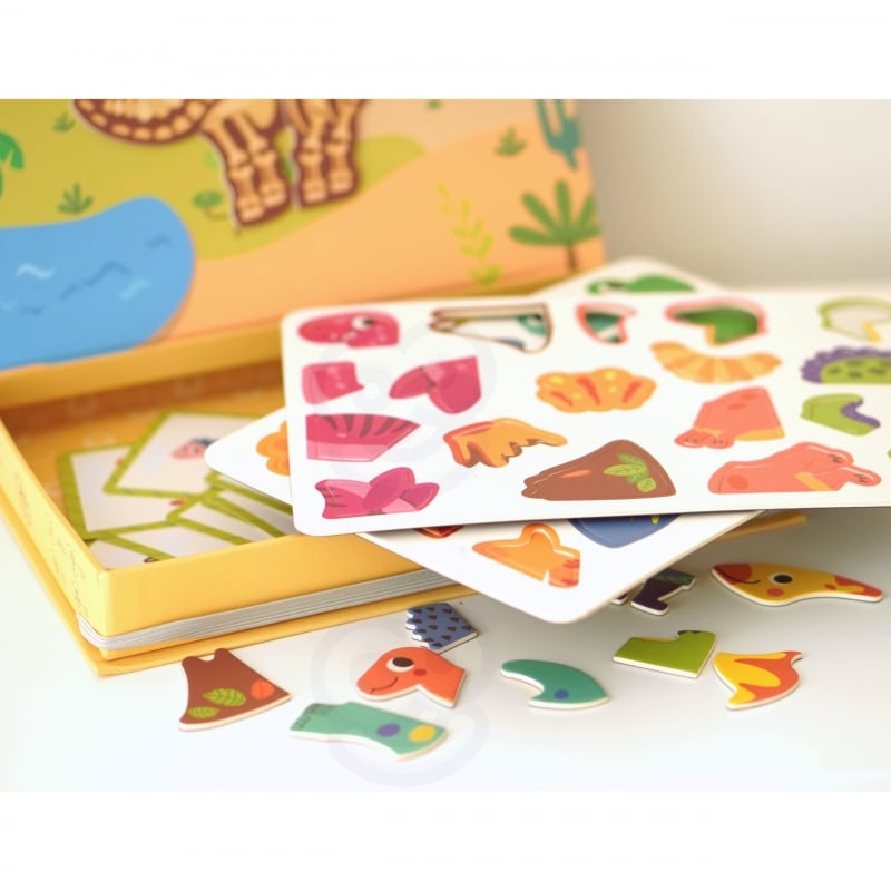 Układanka Magnetyczna Dinozaury Puzzle TOOKY TOY