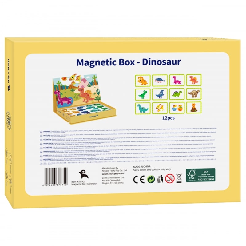 Układanka Magnetyczna Dinozaury Puzzle TOOKY TOY