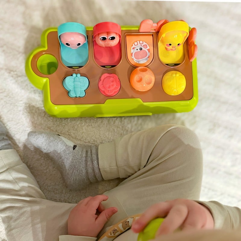 Zabawka Edukacyjna POP-UP Wyskakujące Zwierzątka ze Szczęśliwej Farmy WOOPIE BABY