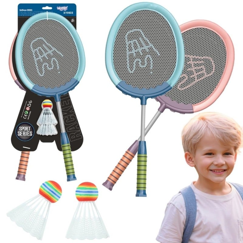 WOOPIE Badminton Zestaw Rakietki i Lotki 2szt.