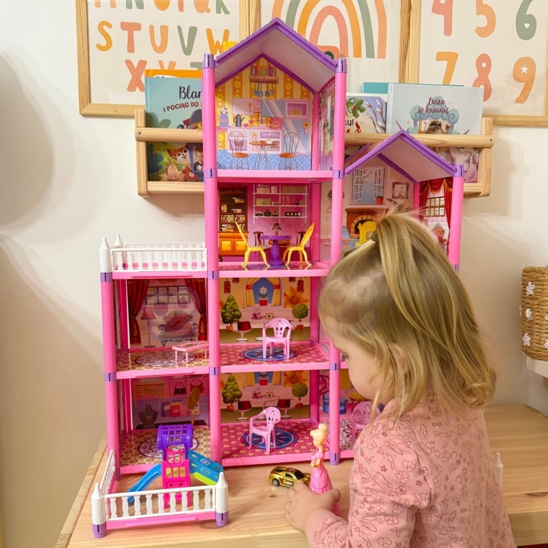 WOOPIE Mega Willa Domek dla Lalek LOVELY HOUSE 194 el.