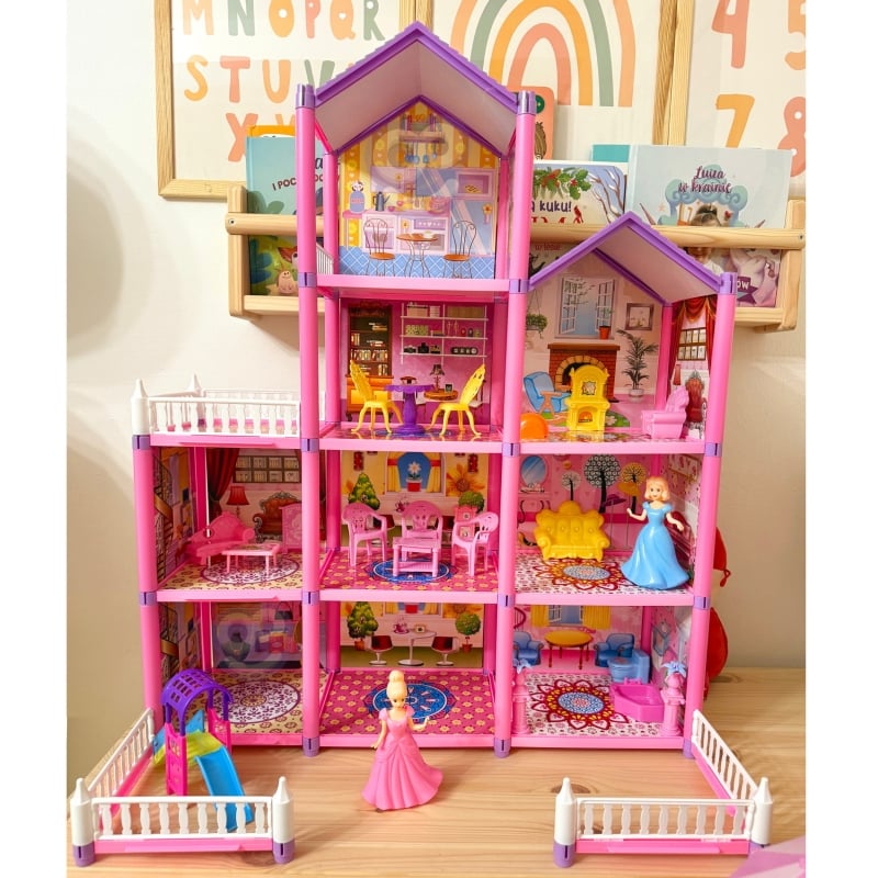 WOOPIE Mega Willa Domek dla Lalek LOVELY HOUSE 194 el.