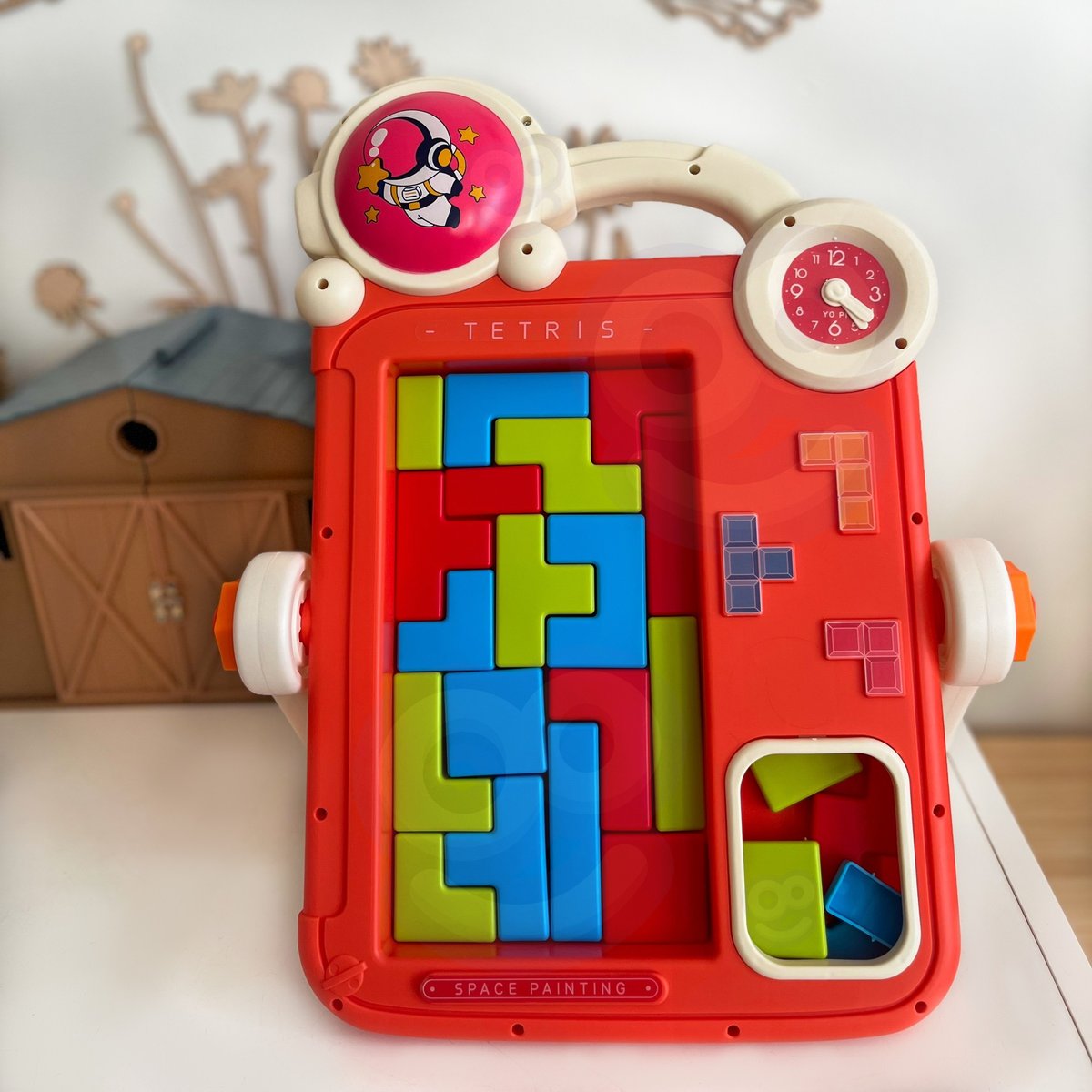 Dwustronna Tablica do Rysowania Gra Tetris 2w1 Pomarańczowa WOOPIE