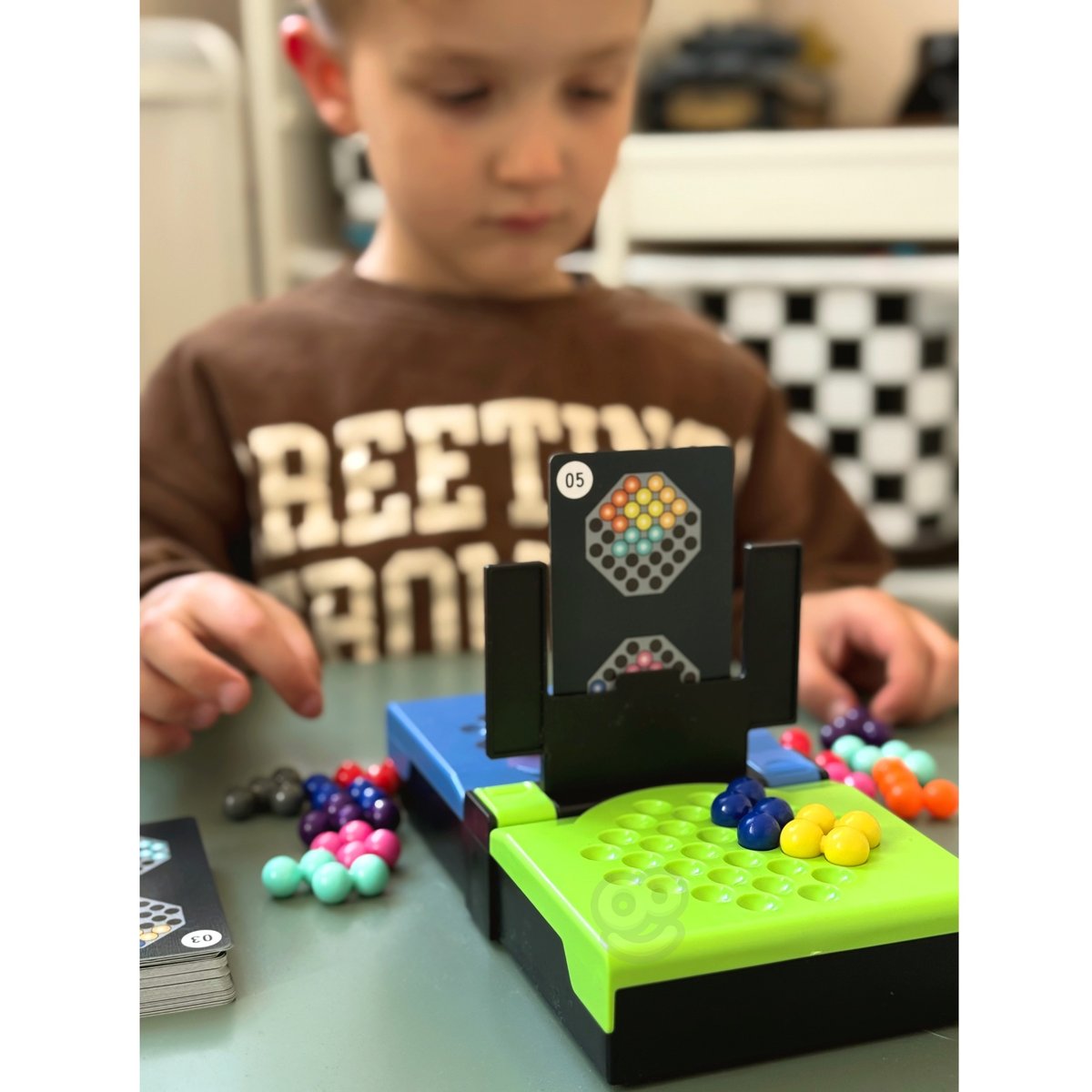 Gra Logiczna Strategiczna Trening Mózgu "Head to Head" Układanie Wzoru na Czas WOOPIE IQ – zdjęcie 10