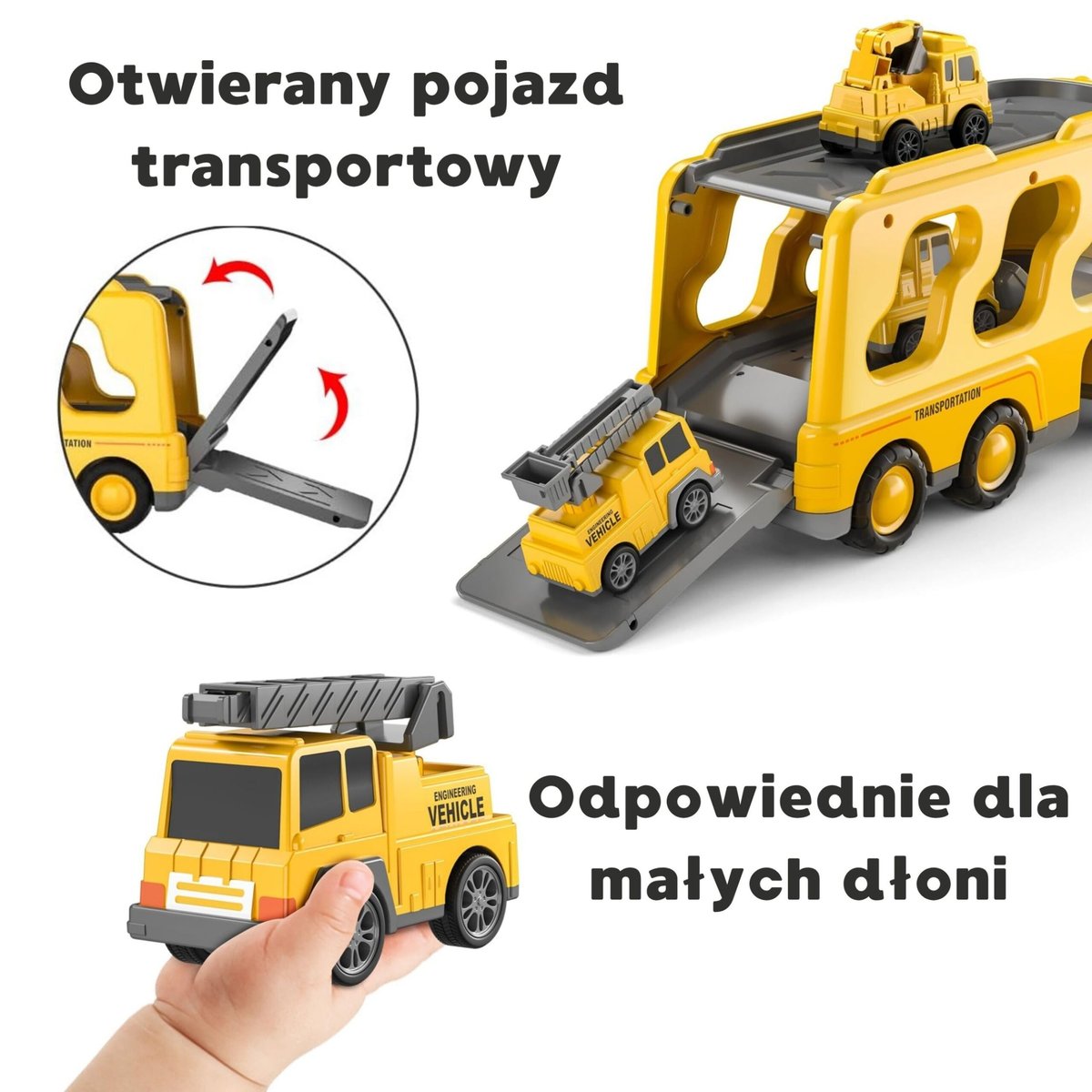 Laweta Pomoc Drogowa dla Dzieci Zestaw 5 Aut WOOPIE – zdjęcie 19