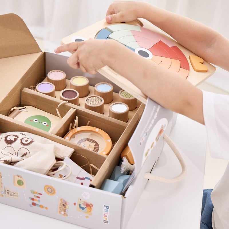 Zestaw Zabawek Edukacyjnych Pudełko Box od 36 miesiąca VIGA