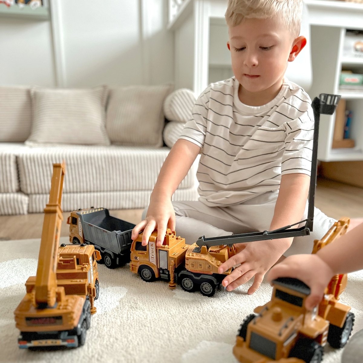 Wielki Zestaw Auta Budowlane 6w1 WOOPIE – zdjęcie 7