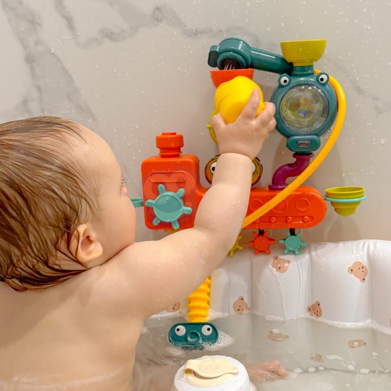Zabawka do Kąpieli Kaczuszka z Kranikiem, Prysznicem i Fontanną WOOPIE BABY