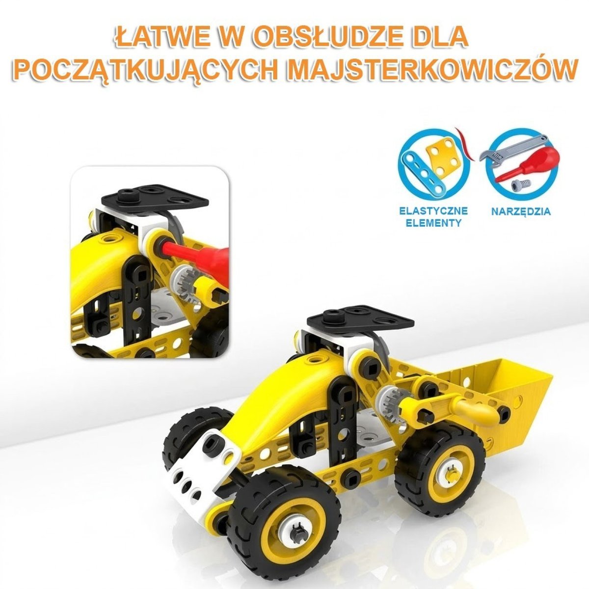 Pojazdy Zestaw Konstrukcyjny 8w1 Klocki STEAM WOOPIE