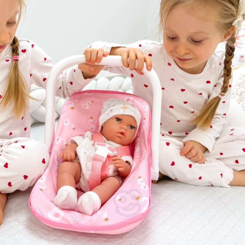 Lalka Bobas 30,5 cm z Różowym Nosidełkiem WOOPIE ROYAL