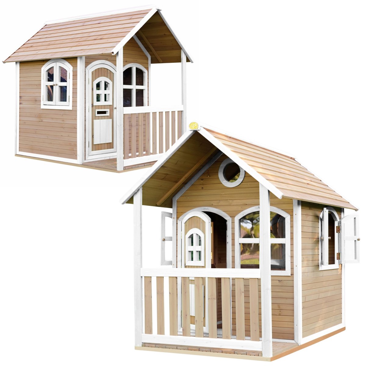 AXI Drewniany Domek z Oknami Alex Playhouse 178 cm