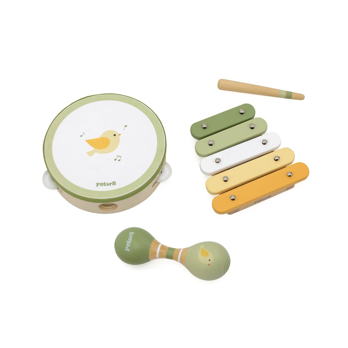 VIGA PolarB Zestaw Instrumentów Muzycznych Z Ptaszkiem