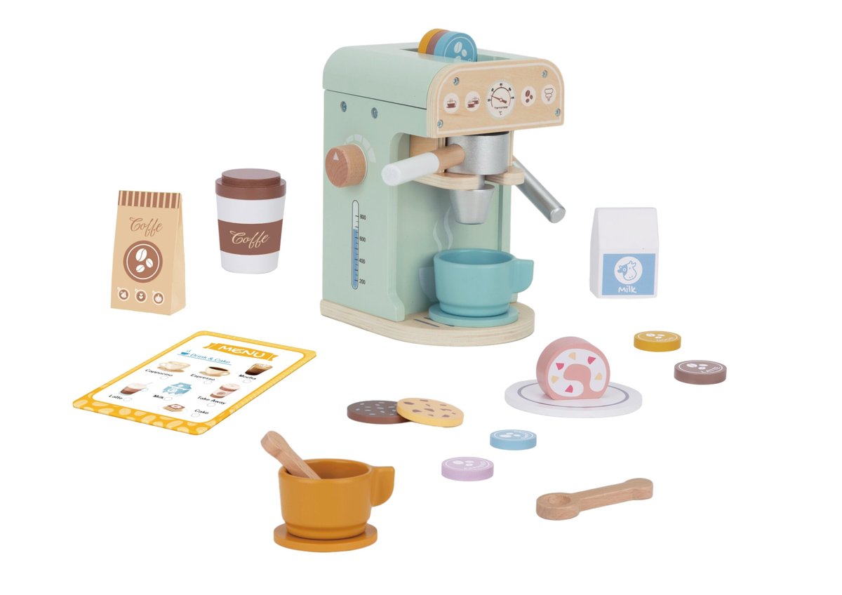 WOOPIE GREEN Drewniany Ekspres do Kawy 25 el Cukiernia Barista