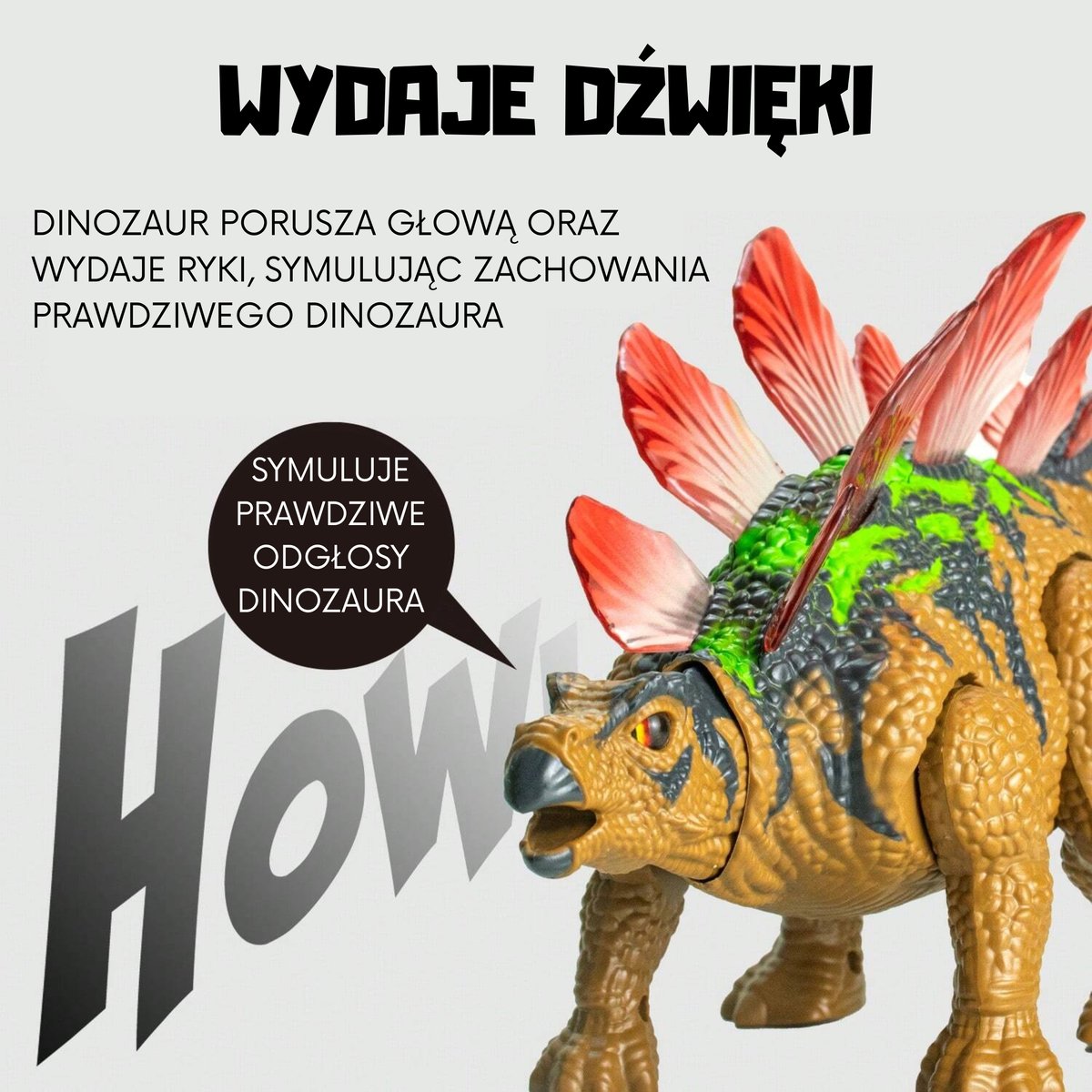 Dinozaur Zdalnie Sterowany RC Robot Stegozaur WOOPIE