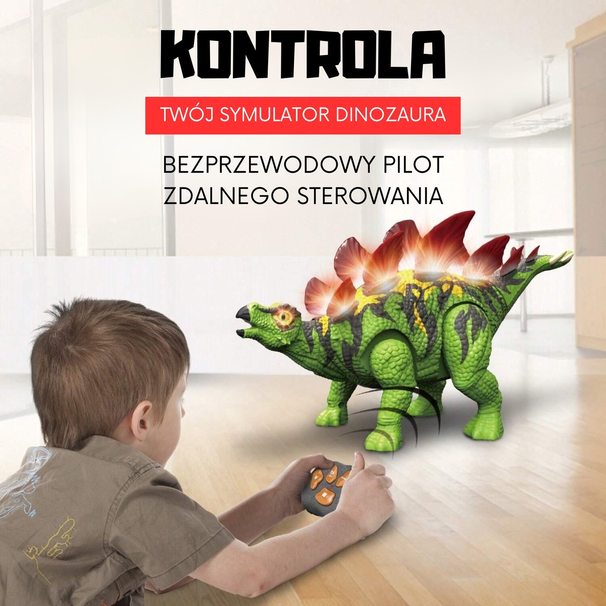Dinozaur Zdalnie Sterowany RC Robot Stegozaur WOOPIE