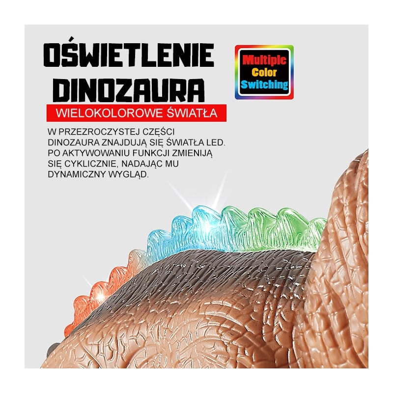 WOOPIE Dinozaur Zdalnie Sterowany RC Robot T-Rex